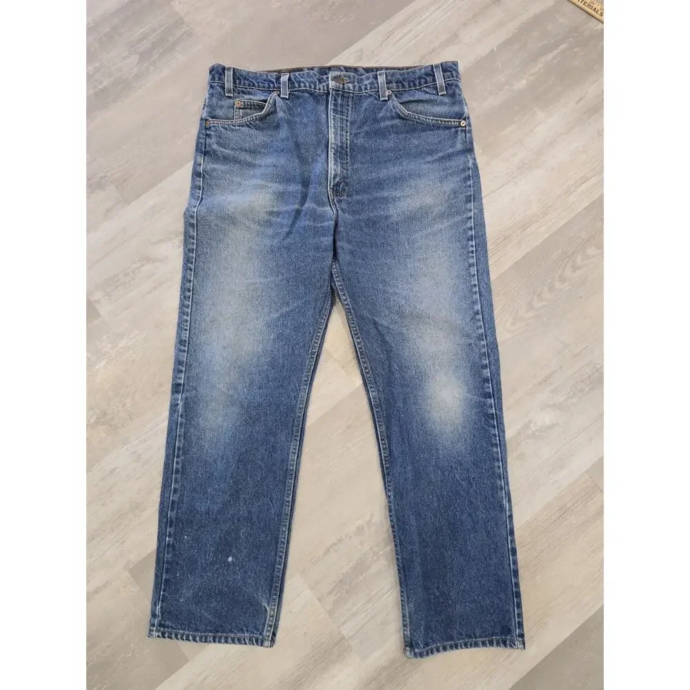 Vintage 1995 Levi's 505 Orange Tab Jeans Made In USA Men's 40x30 Straight Leg